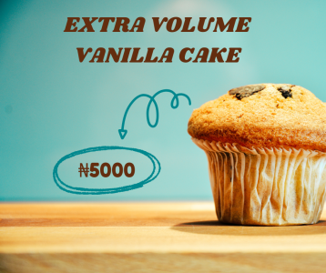 EXTRA VOLUME VANILLA CAKE